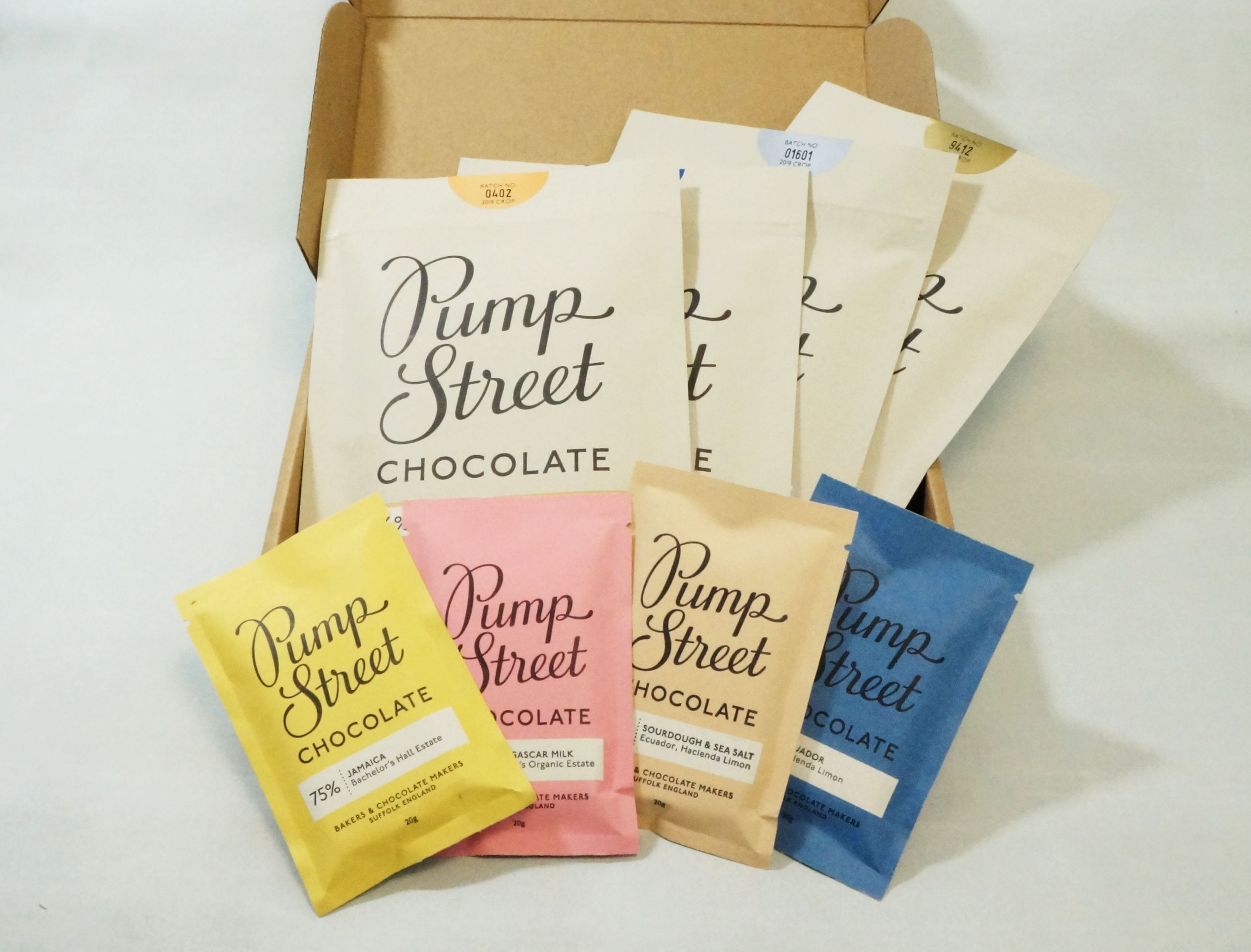 Pump Street chocolate Compostable Pouches